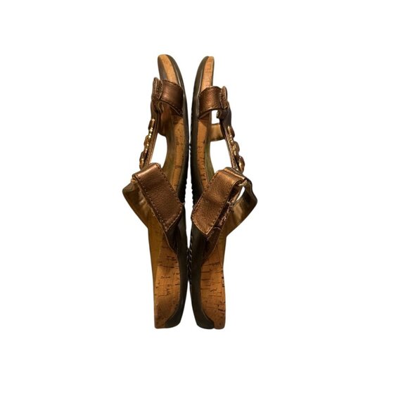 Vionic Viviana Sandal Womens Metallic Cork Sandals With Adjustable Straps size 9 - Picture 6 of 8